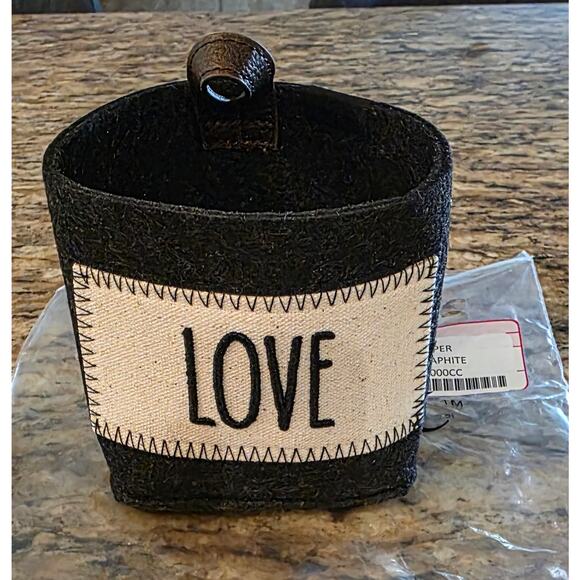 Thirty-One Dream keeper Mini Bin Brushed Graphite - LOVE - New In Bag - Picture 1 of 6